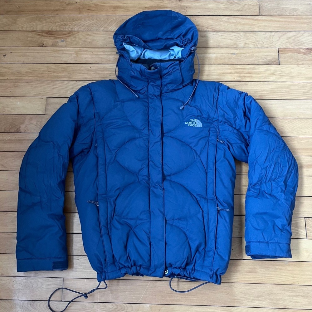 Women's M The North Face Corefire 600 Goose Down Ski Jacket Blue Puffer Quilted